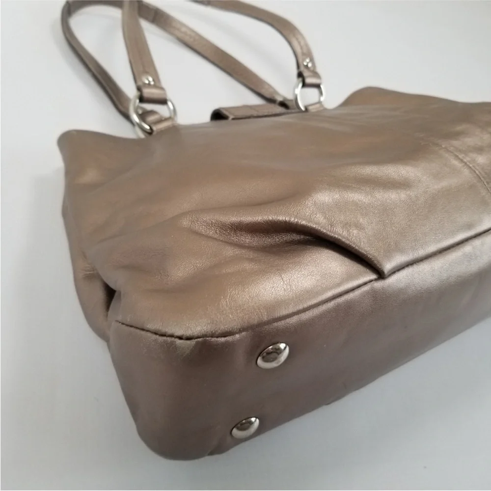 Coach SoHo Metallic Bronze Shoulder Bag - Picture 7 of 14